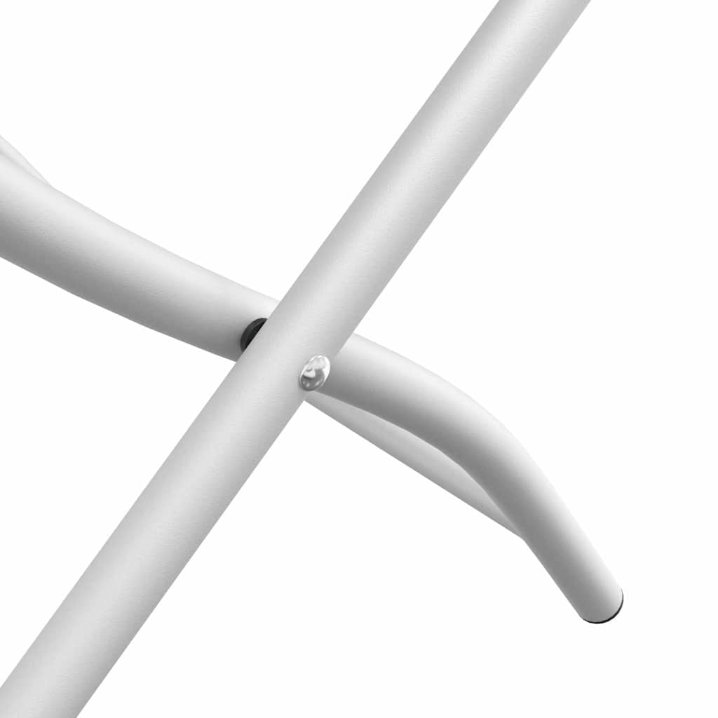 vidaXL Πτυσσόμενη Καρέκλα Κήπου 2 pcs Λευκό 42 x 52 x 82εκ