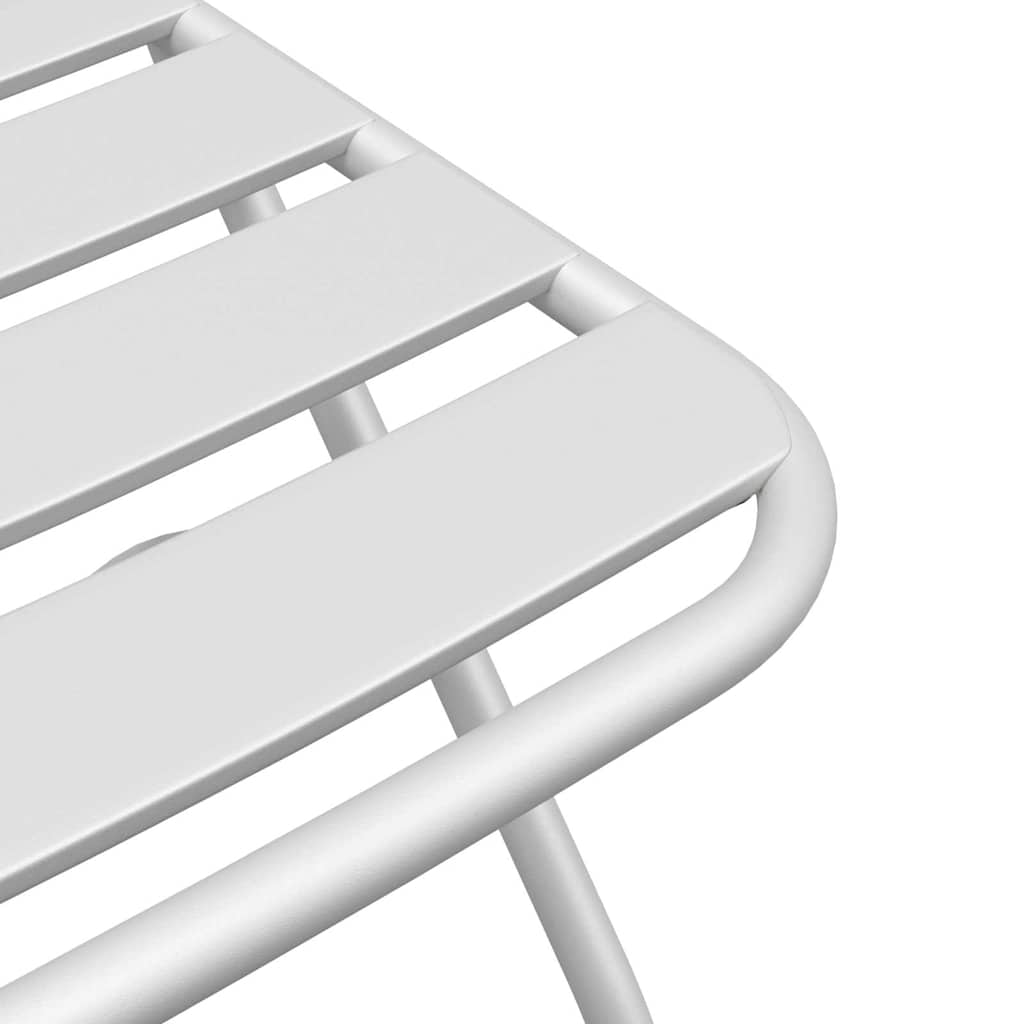 vidaXL Πτυσσόμενη Καρέκλα Κήπου 2 pcs Λευκό 42 x 52 x 82εκ