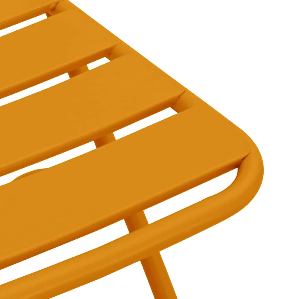 vidaXL Πτυσσόμενη Καρέκλα Κήπου 2 pcs Μουσταρδί 42 x 52 x 82εκ