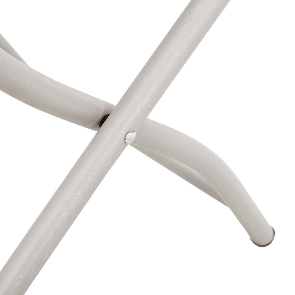 vidaXL Πτυσσόμενη Καρέκλα Κήπου 2 pcs Μπεζ 42 x 52 x 82εκ