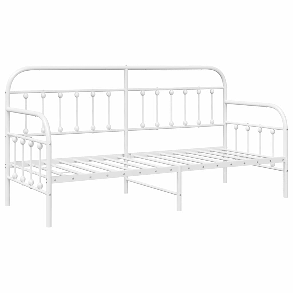 vidaXL Σκελετός κρεβατιού ημέρας Λευκό 80 x 200 cm