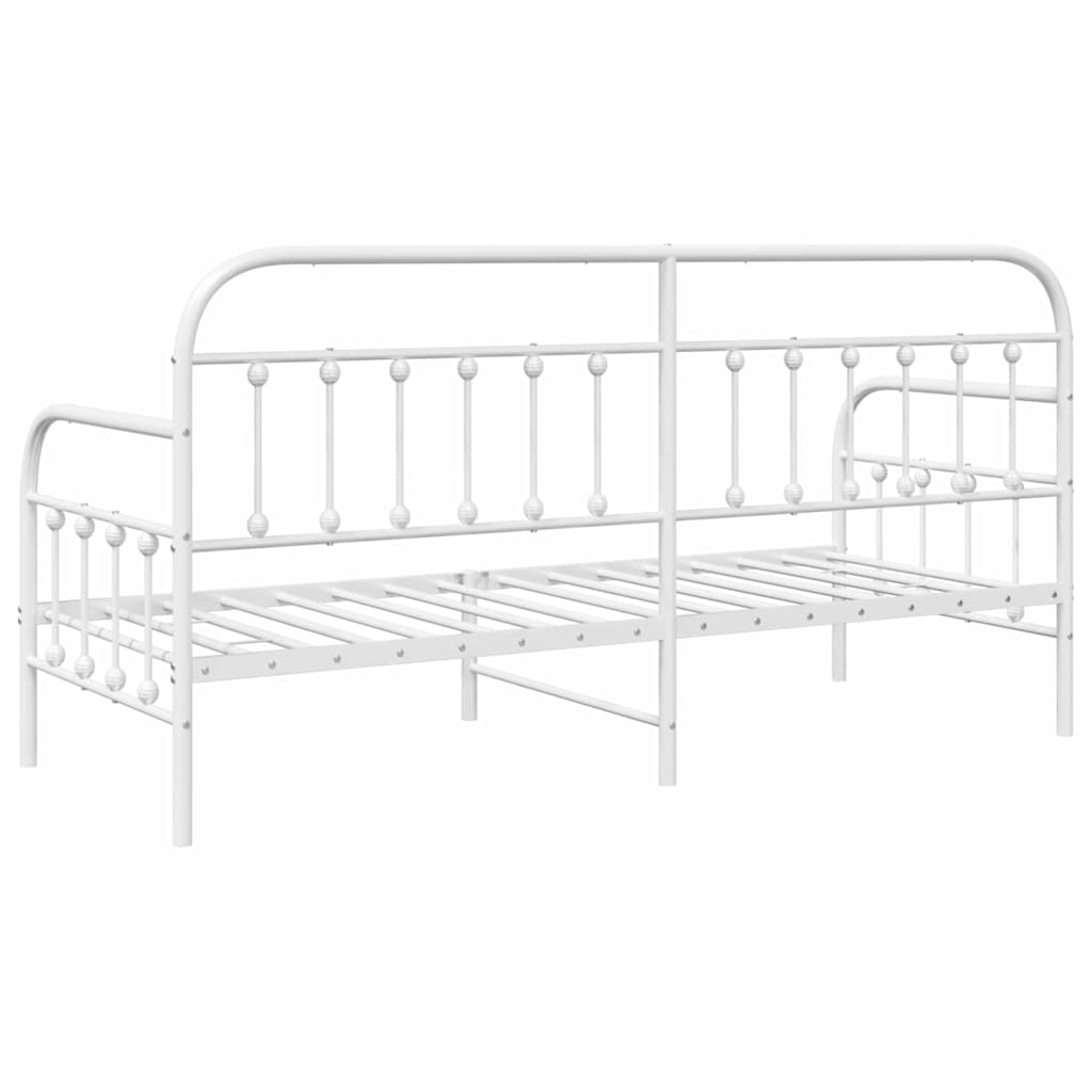 vidaXL Σκελετός κρεβατιού ημέρας Λευκό 80 x 200 cm