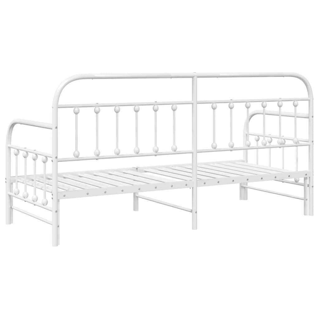 vidaXL Σκελετός κρεβατιού ημέρας Λευκό 80 x 200 cm