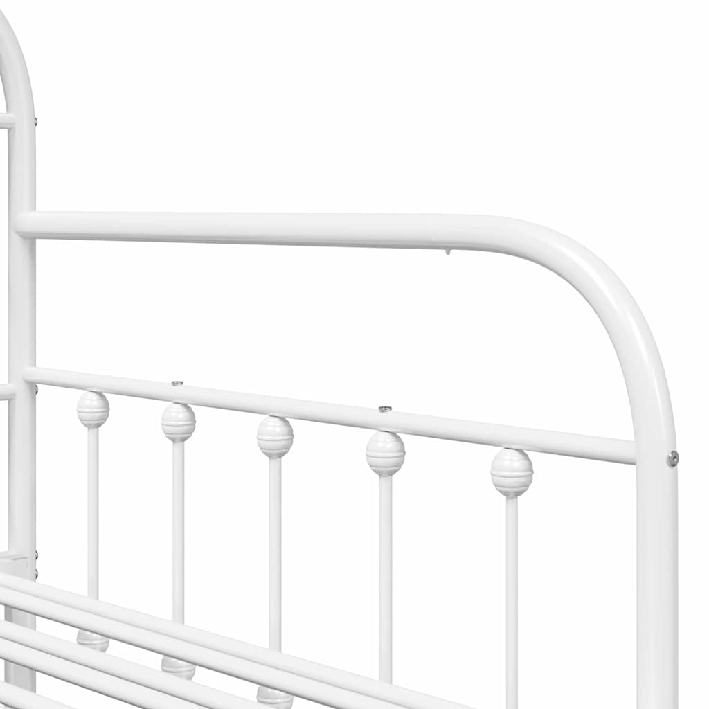 vidaXL Σκελετός κρεβατιού ημέρας Λευκό 90 x 190 cm