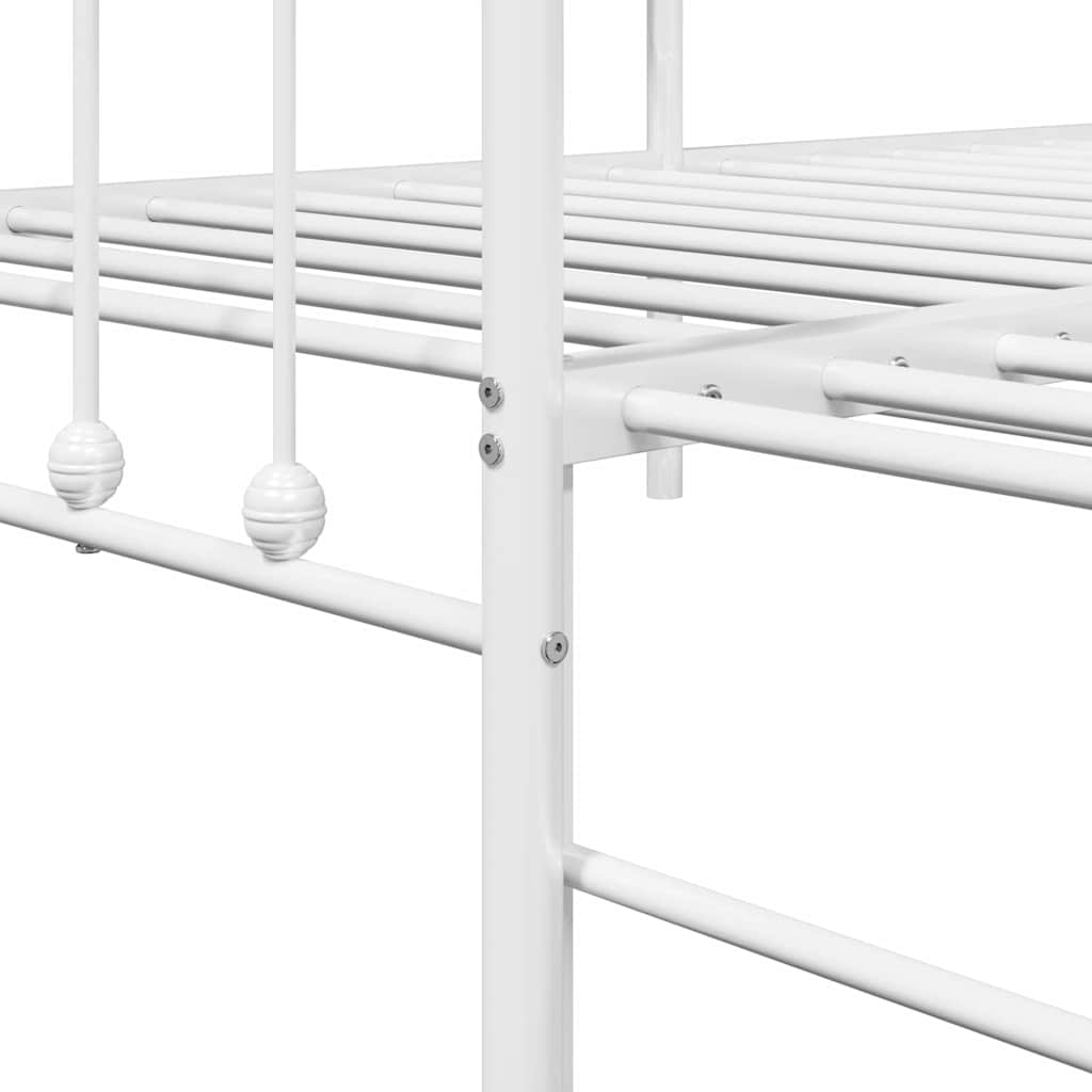 vidaXL Σκελετός κρεβατιού ημέρας Λευκό 90 x 190 cm