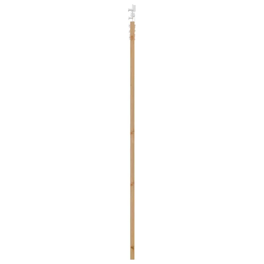 vidaXL Συρόμενη Πόρτα με Σετ Εξαρτημάτων 86x211 εκ. Μασίφ Ξύλο Πεύκου