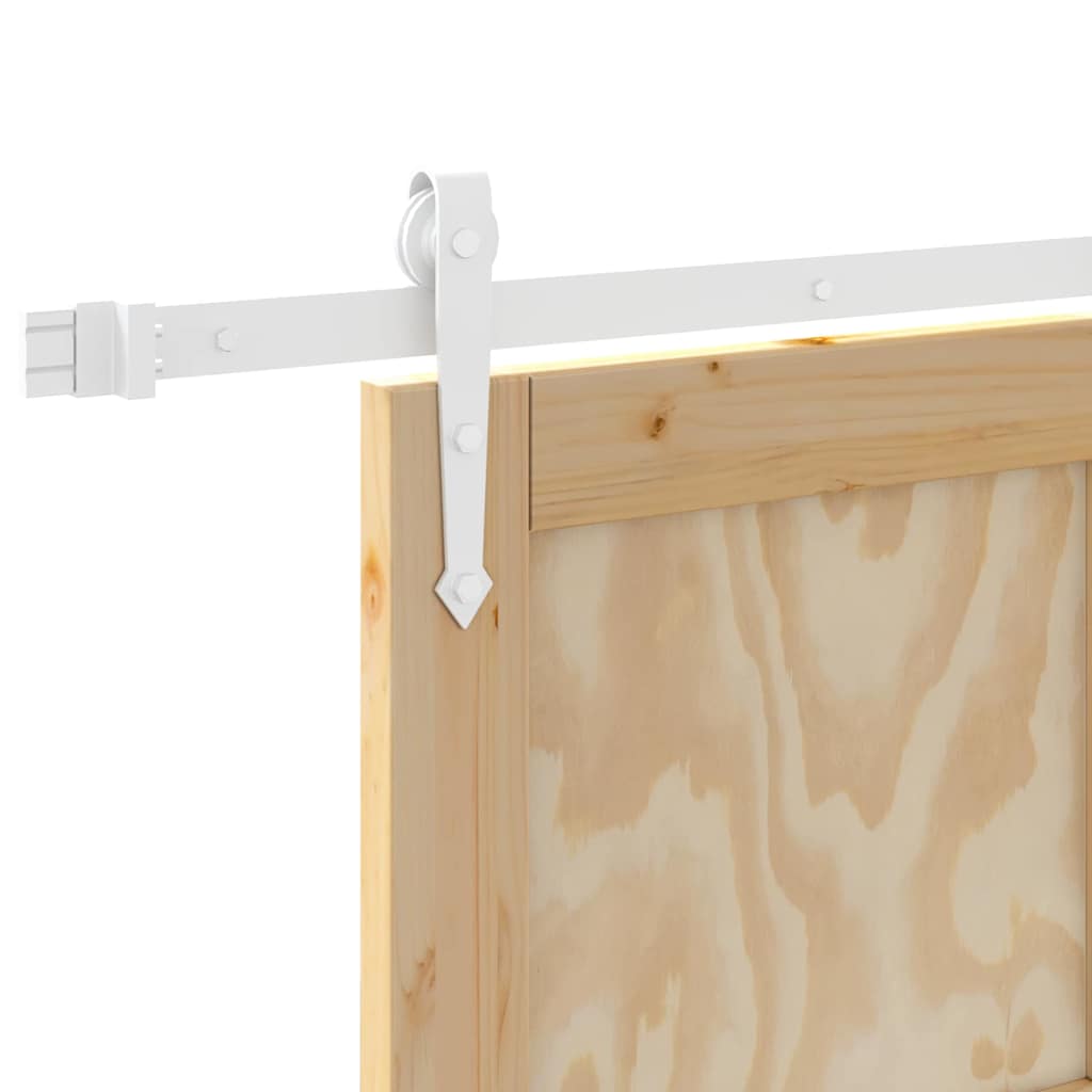 vidaXL Συρόμενη Πόρτα Άλλο ORKDAL Φυσικό και λευκό 86 x 211 cm
