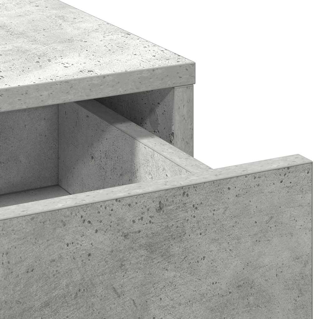 vidaXL Τραπέζι περιποίησης Σκυρόδεμα Γκρι 78,5 x 41 x 135 εκ
