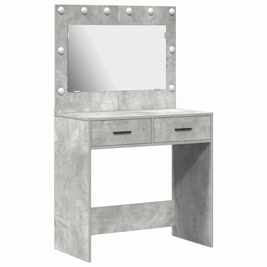 vidaXL Τραπέζι περιποίησης Σκυρόδεμα Γκρι 78,5 x 41 x 135 εκ