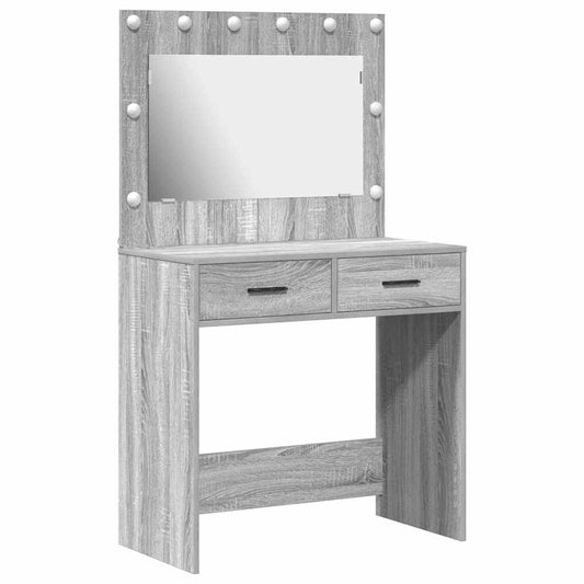 vidaXL Τραπέζι περιποίησης Γκρίζο Σονομα 78,5 x 41 x 135 εκ