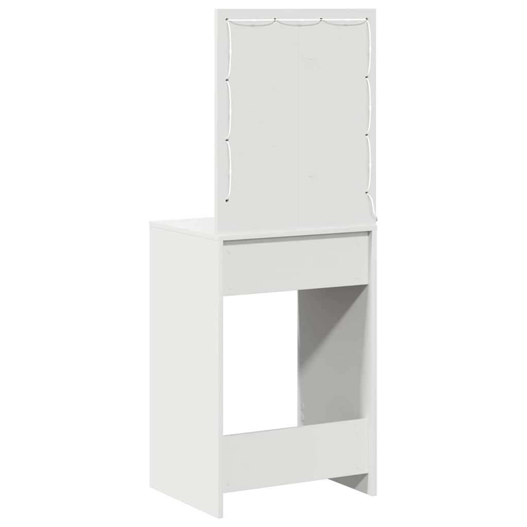 vidaXL Τραπέζι περιποίησης Λευκό 50 x 41 x 135 εκ Επεξεργασμένο Ξύλο