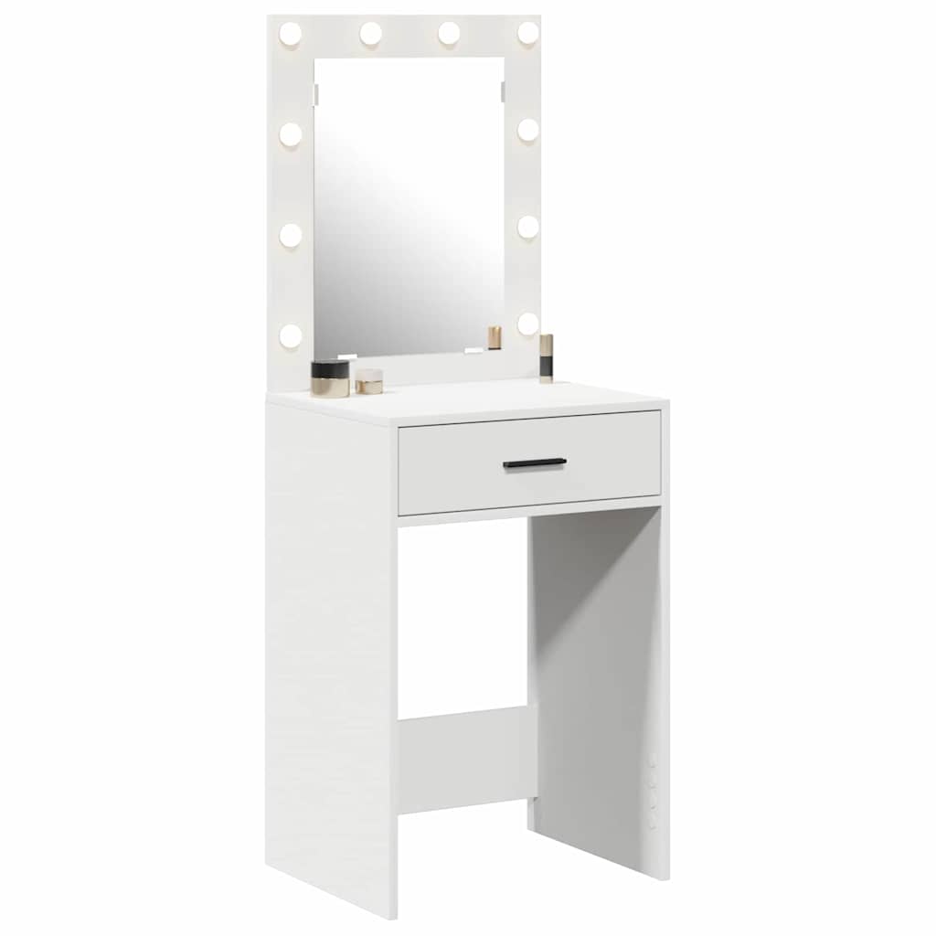 vidaXL Τραπέζι περιποίησης Λευκό 50 x 41 x 135 εκ Επεξεργασμένο Ξύλο