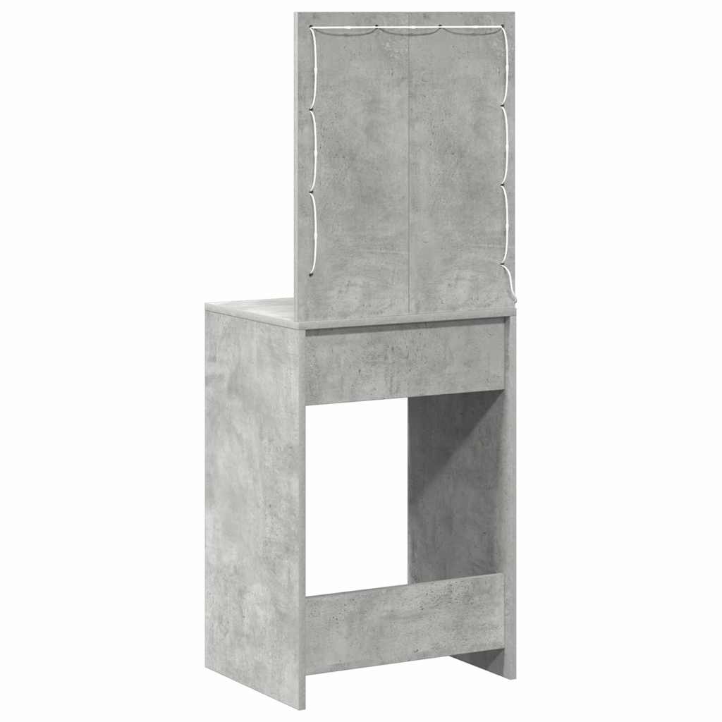 vidaXL Τραπέζι περιποίησης Σκυρόδεμα Γκρι 50 x 41 x 135 εκ