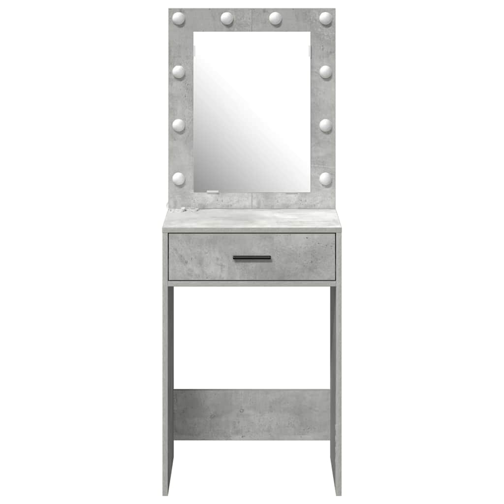vidaXL Τραπέζι περιποίησης Σκυρόδεμα Γκρι 50 x 41 x 135 εκ