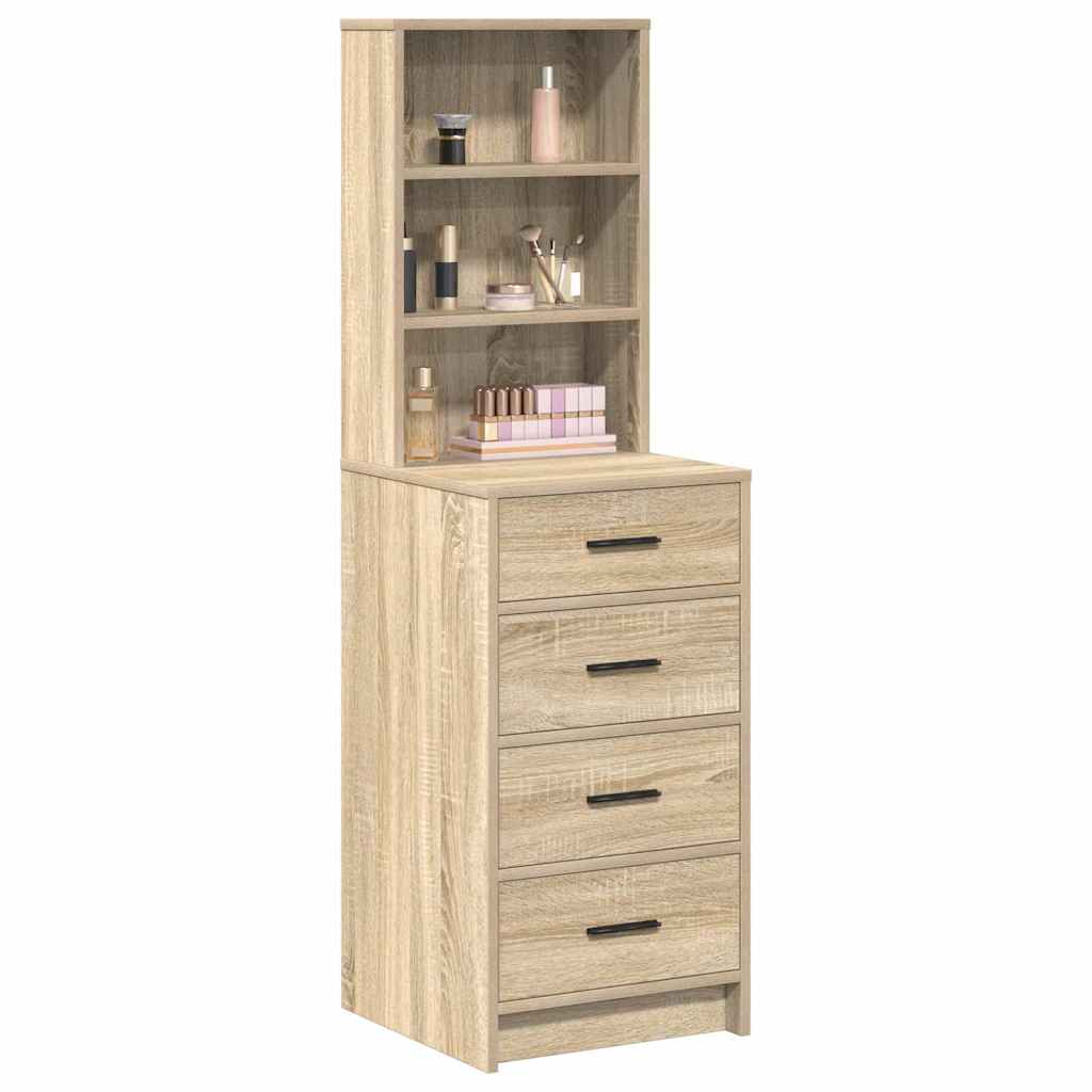 vidaXL Highboard Sonoma Δρυς 40 x 41 x 135 εκ. Επεξεργασμένο ξύλο