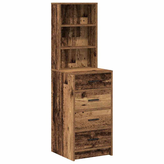 vidaXL Highboard Παλαιό ξύλο 40 x 41 x 135 εκ. Επεξεργασμένο ξύλο