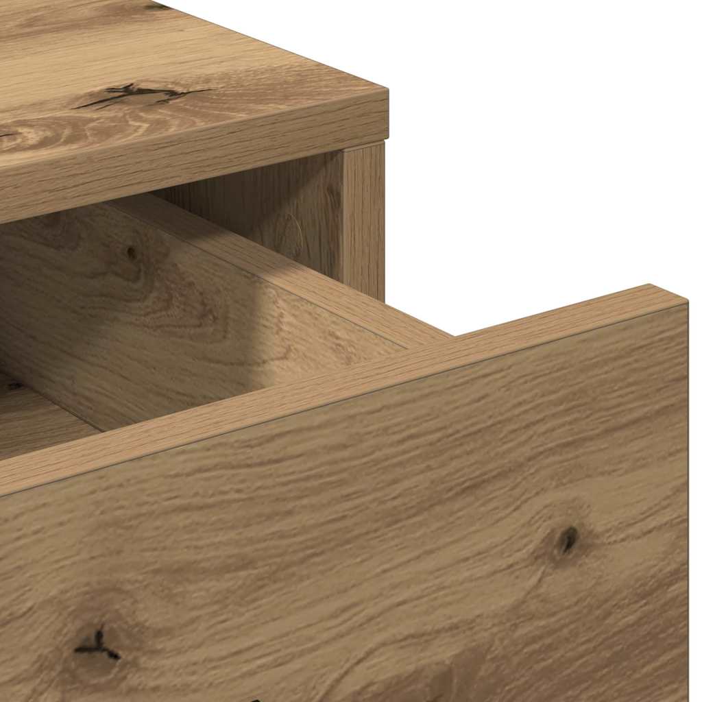 vidaXL Highboard artisan δρυς 40 x 41 x 135 εκ. Επεξεργασμένο ξύλο