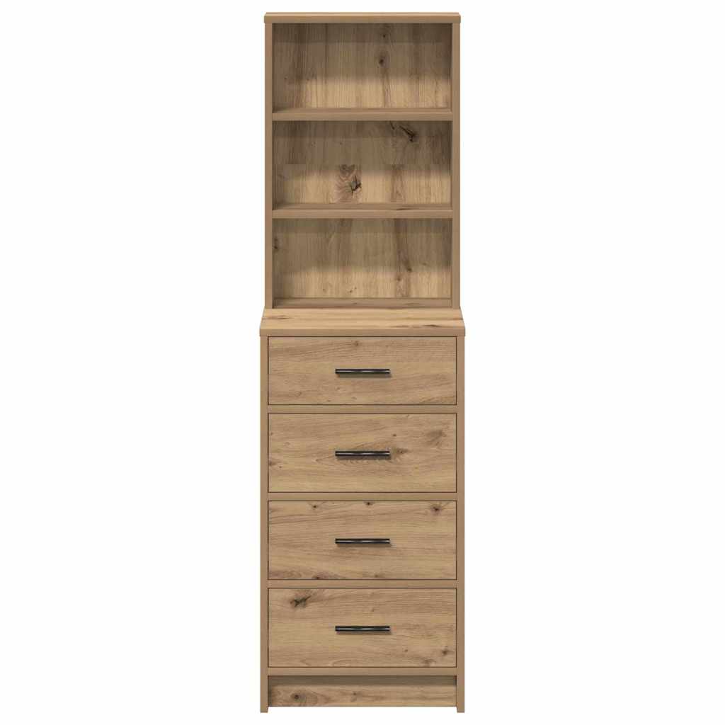 vidaXL Highboard artisan δρυς 40 x 41 x 135 εκ. Επεξεργασμένο ξύλο