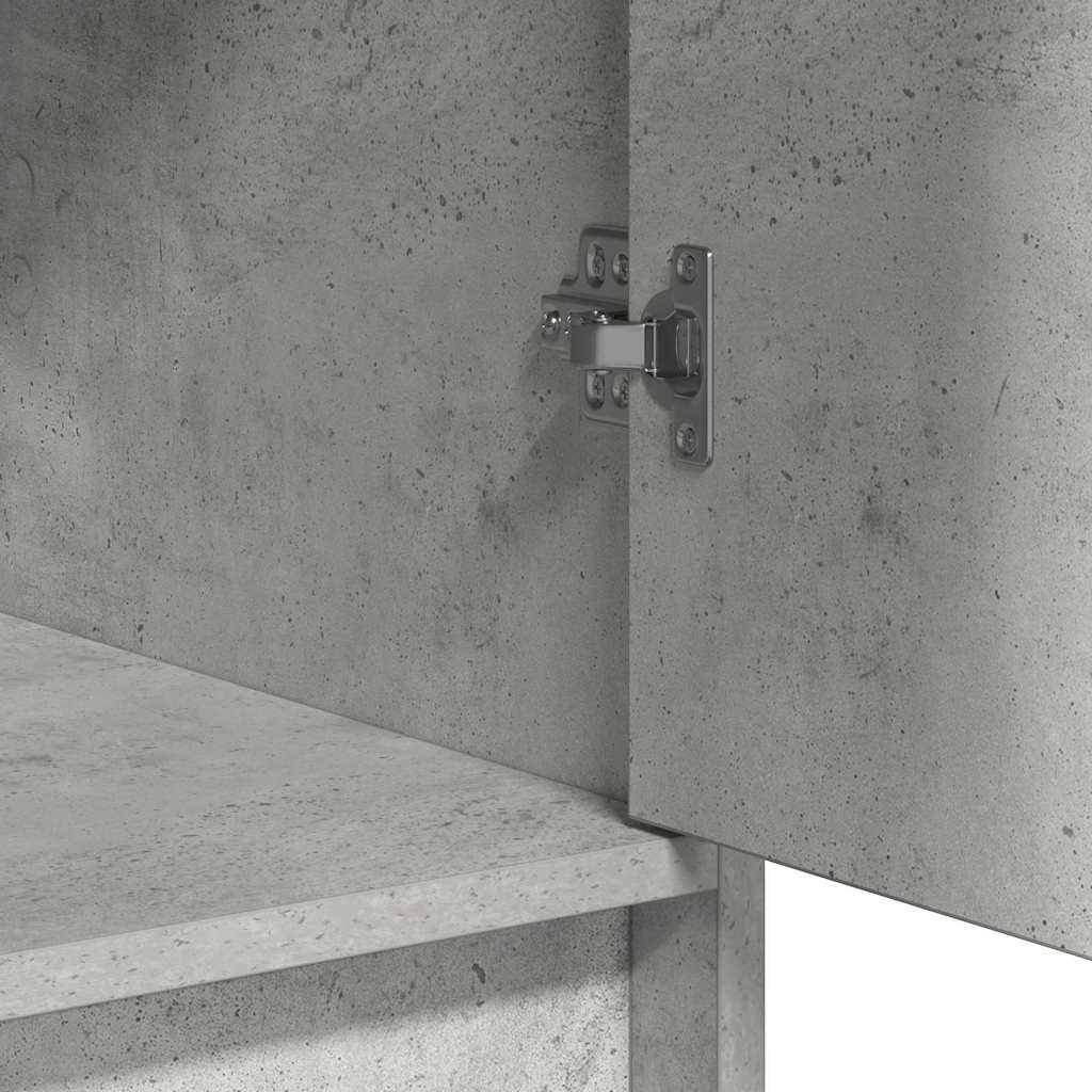 vidaXL Πλαϊνό γραφείο με συρτάρι Σκυρόδεμα Γκρι 40 x 40.5 x 75 εκ