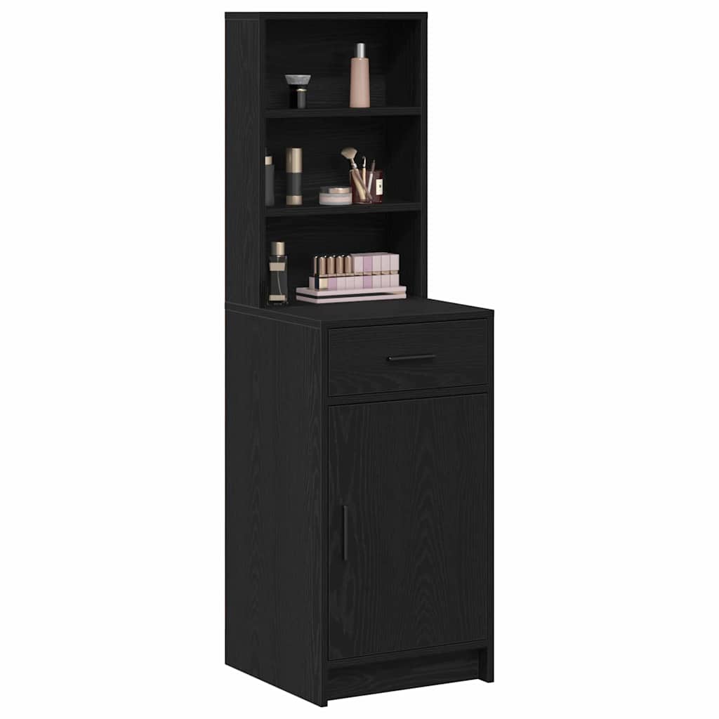 vidaXL Highboard Μαύρη Οξυά 40 x 40,5 x 135 εκ. Επεξεργασμένο ξύλο