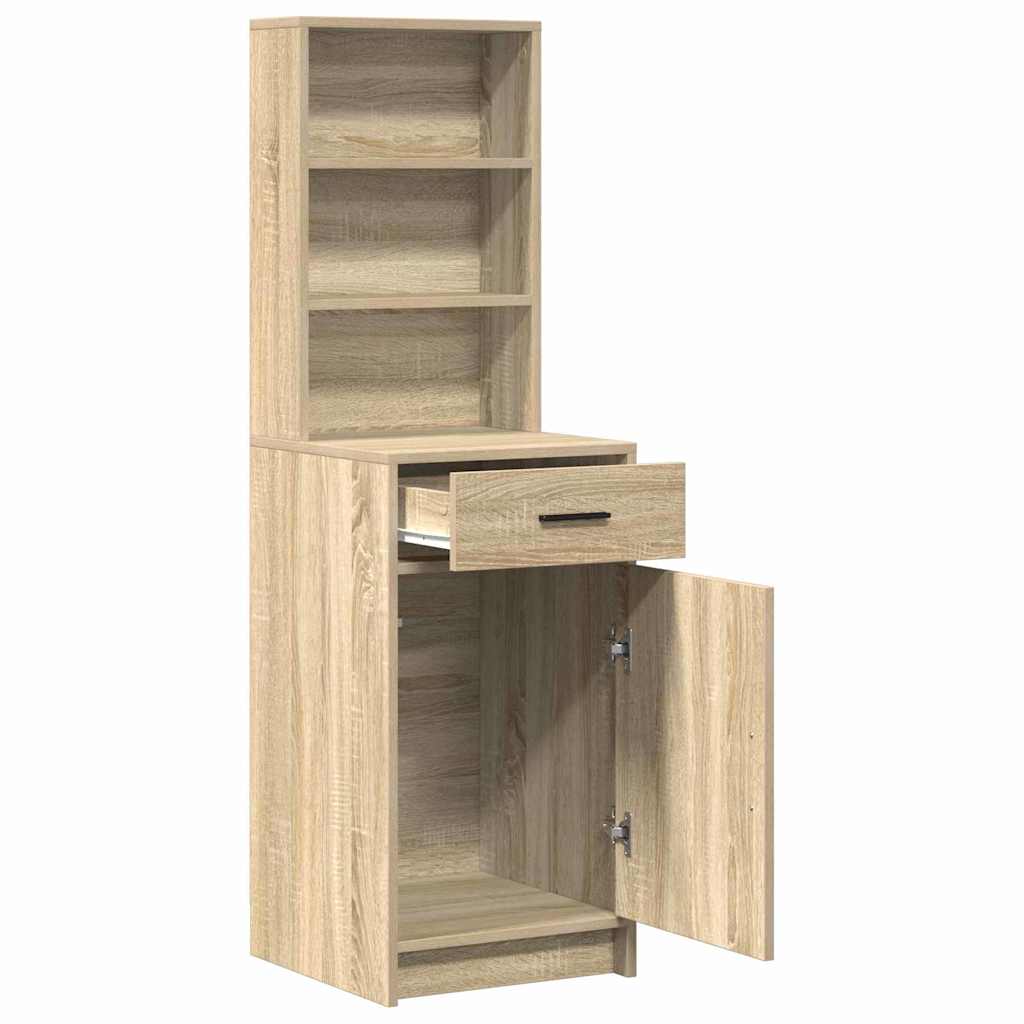vidaXL Highboard Δρύς Sonoma 40 x 40,5 x 135 εκ. Επεξεργασμένο ξύλο