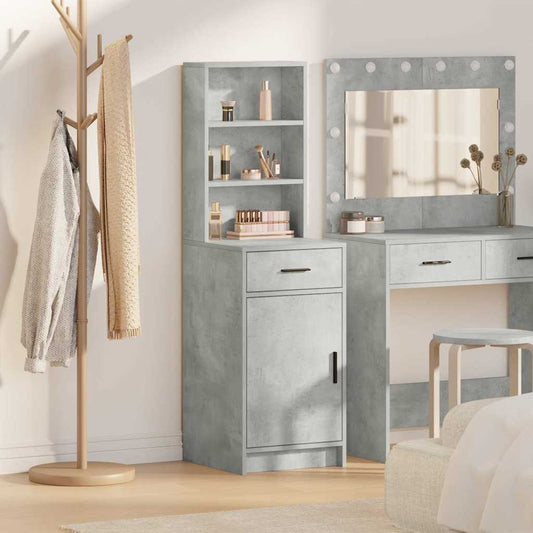 vidaXL Highboard Σκυρόδεμα Γκρι 40 x 40,5 x 135 εκ. Επεξεργασμένο ξύλο