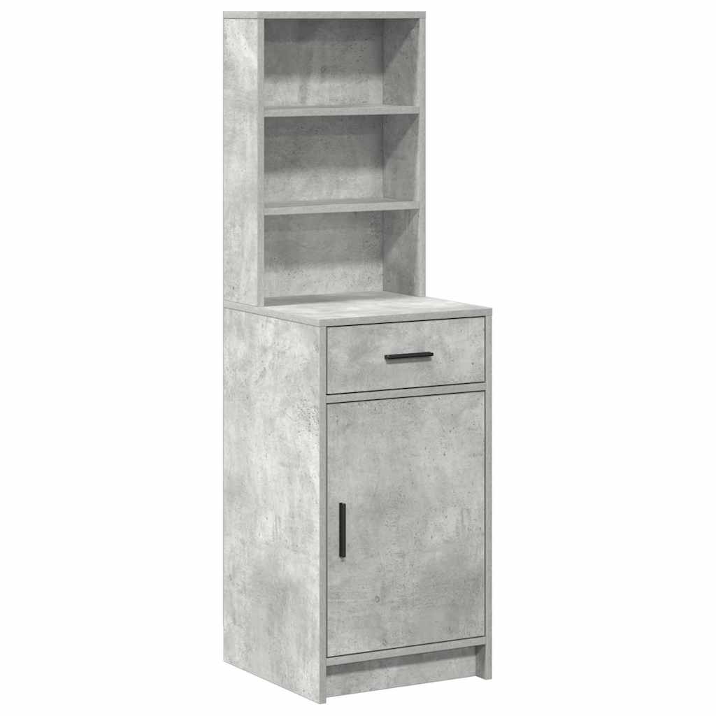 vidaXL Highboard Σκυρόδεμα Γκρι 40 x 40,5 x 135 εκ. Επεξεργασμένο ξύλο