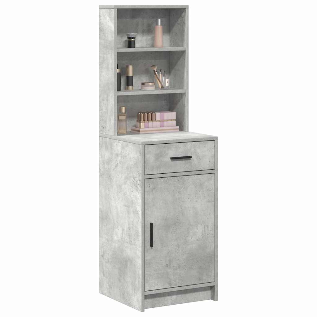 vidaXL Highboard Σκυρόδεμα Γκρι 40 x 40,5 x 135 εκ. Επεξεργασμένο ξύλο