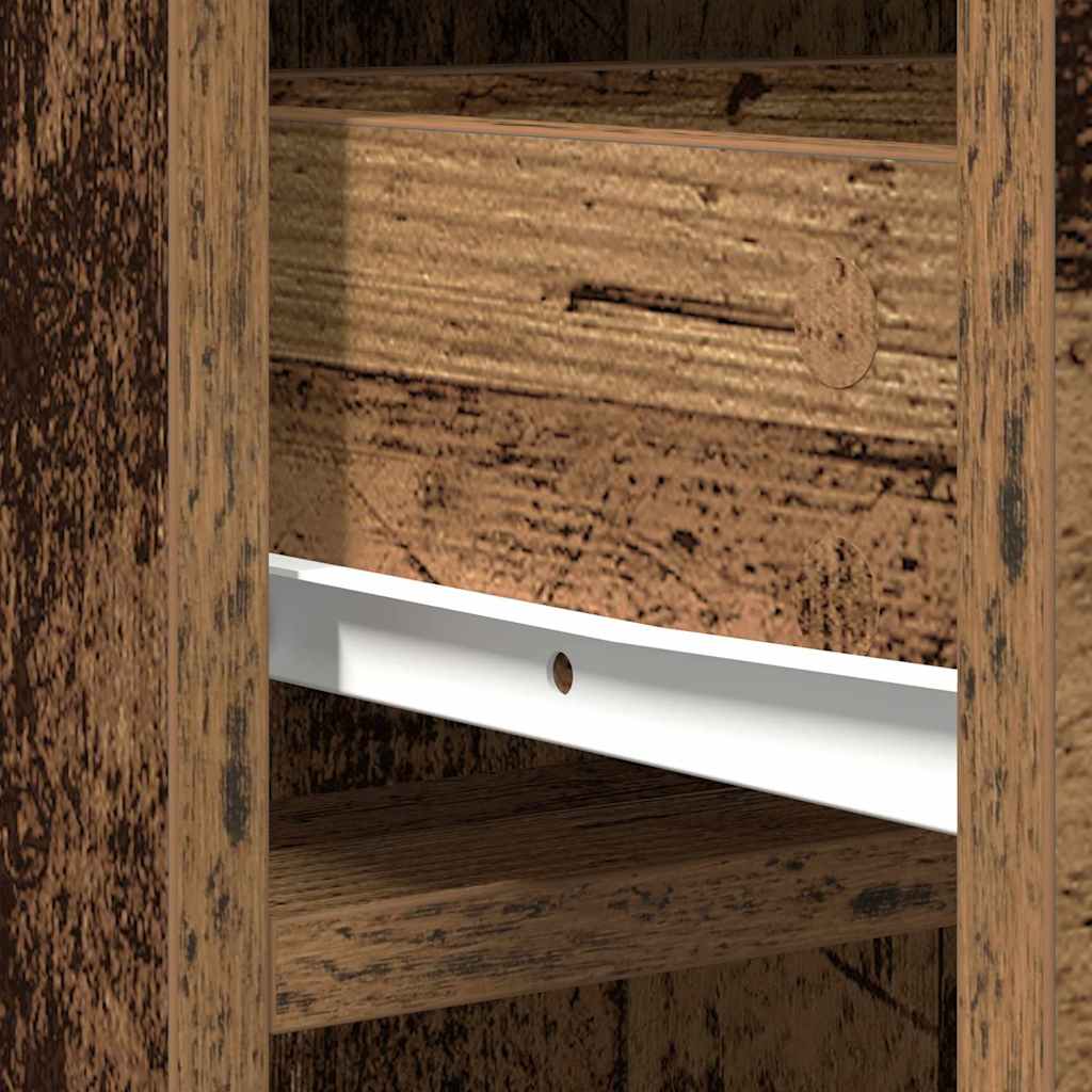vidaXL Highboard Παλιό ξύλο 40 x 40,5 x 135 εκ. Επεξεργασμένο ξύλο