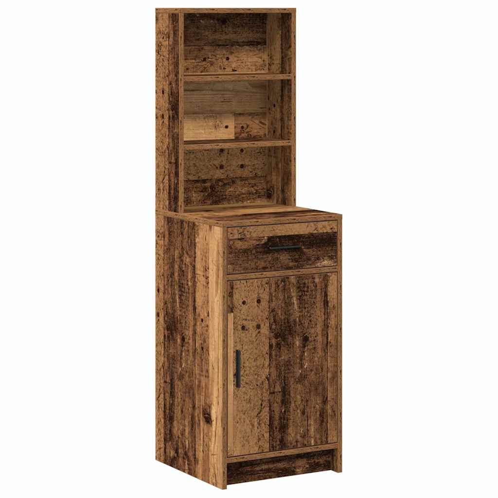 vidaXL Highboard Παλιό ξύλο 40 x 40,5 x 135 εκ. Επεξεργασμένο ξύλο