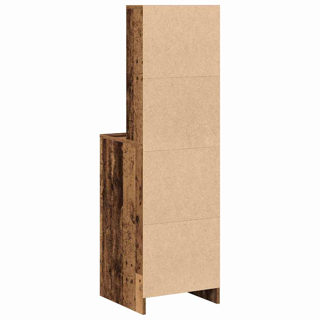 vidaXL Highboard Παλιό ξύλο 40 x 40,5 x 135 εκ. Επεξεργασμένο ξύλο