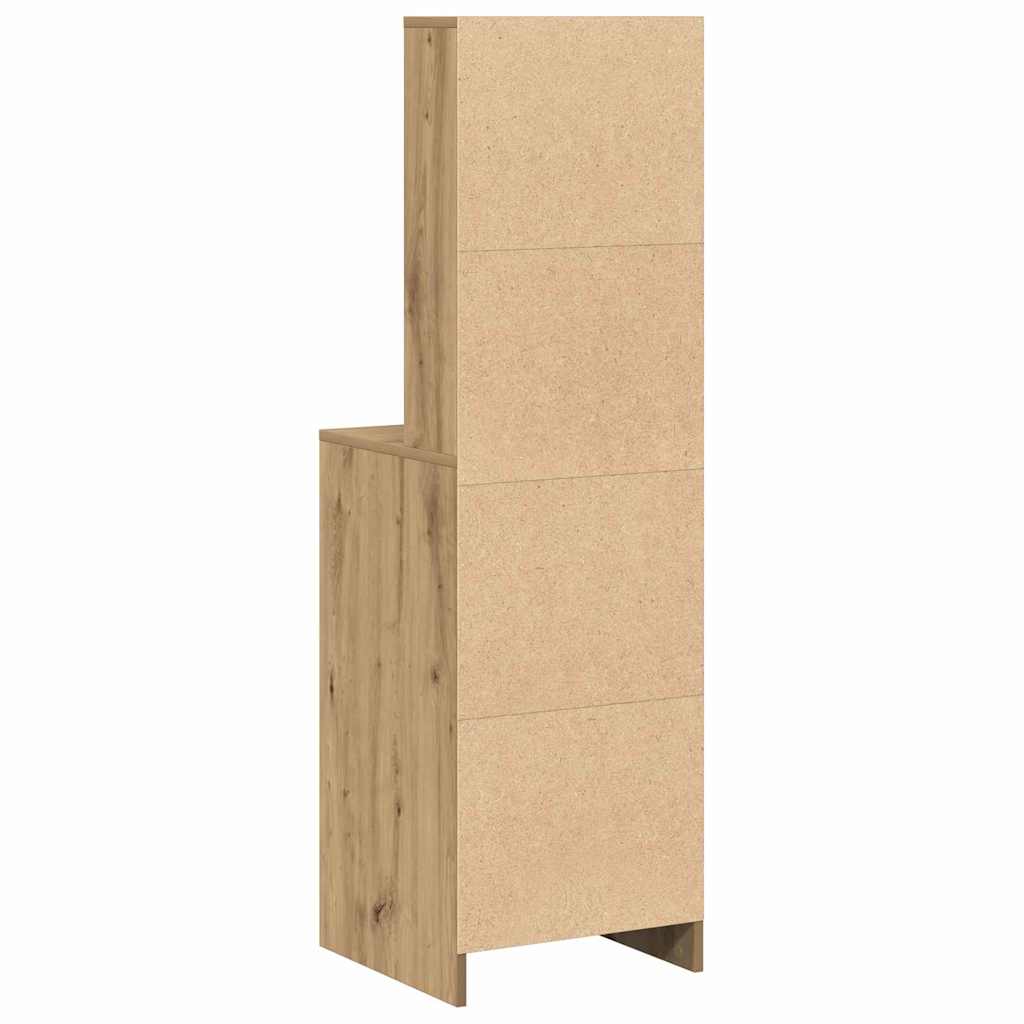 vidaXL Highboard Artisan Oak 41 x 40 x 135 εκ Επεξεργασμένο ξύλο