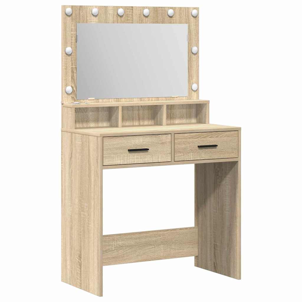 vidaXL Τραπέζι περιποίησης Δρύς Sonoma 79 x 41 x 135 εκ.