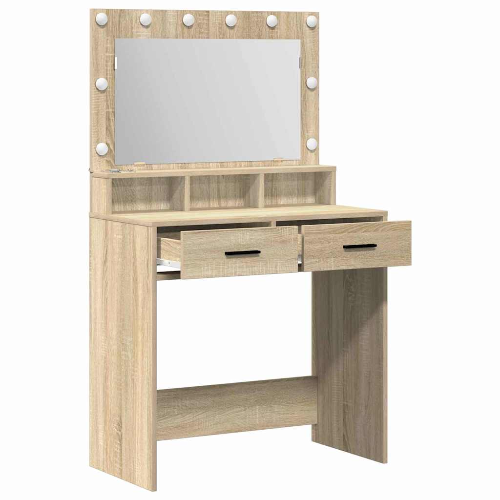 vidaXL Τραπέζι περιποίησης Δρύς Sonoma 79 x 41 x 135 εκ.