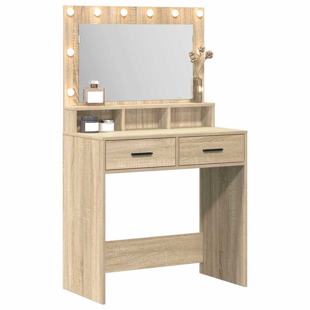 vidaXL Τραπέζι περιποίησης Δρύς Sonoma 79 x 41 x 135 εκ.