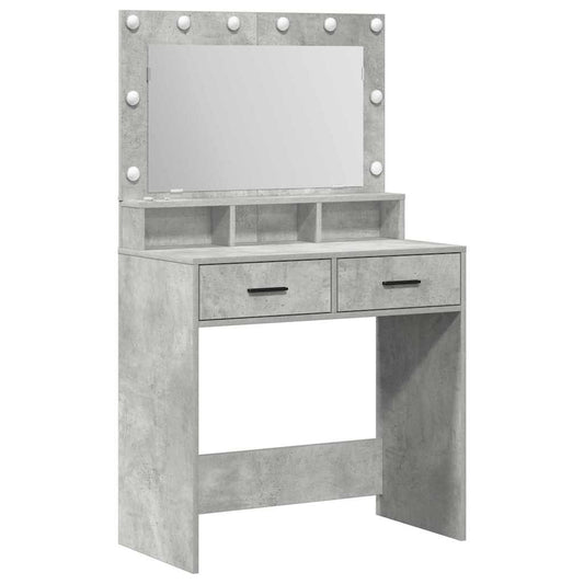 vidaXL Τραπέζι περιποίησης Σκυρόδεμα Γκρι 79 x 41 x 135 εκ.