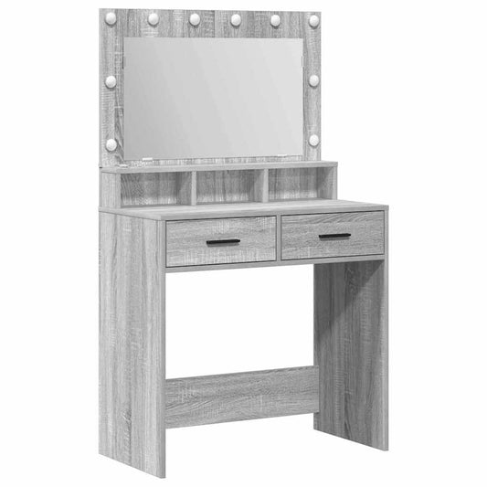 vidaXL Τραπέζι περιποίησης Γκρίζο Σονομα 79 x 41 x 135 εκ.