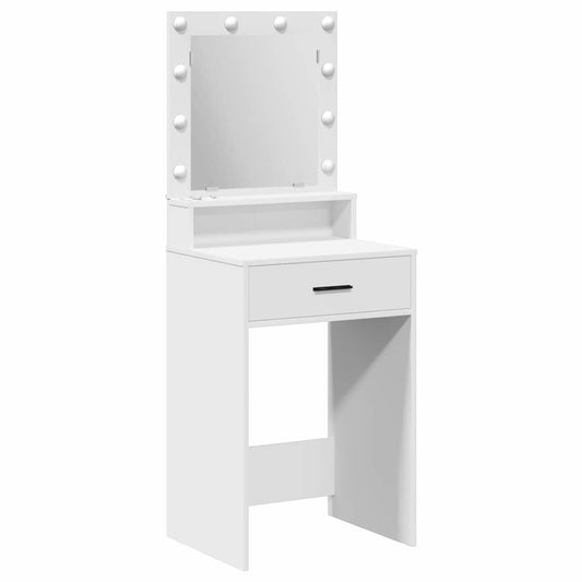 vidaXL Τραπέζι περιποίησης Λευκό 50 x 41 x 135 εκ Επεξεργασμένο Ξύλο