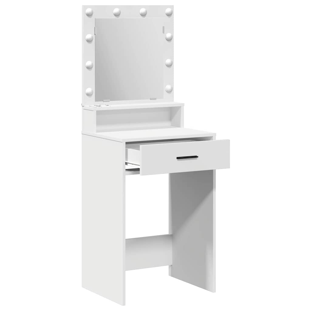vidaXL Τραπέζι περιποίησης Λευκό 50 x 41 x 135 εκ Επεξεργασμένο Ξύλο