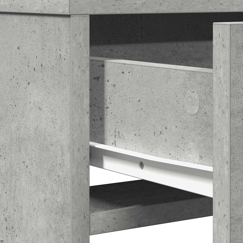 vidaXL Τραπέζι περιποίησης Σκυρόδεμα Γκρι 50 x 41 x 135 εκ