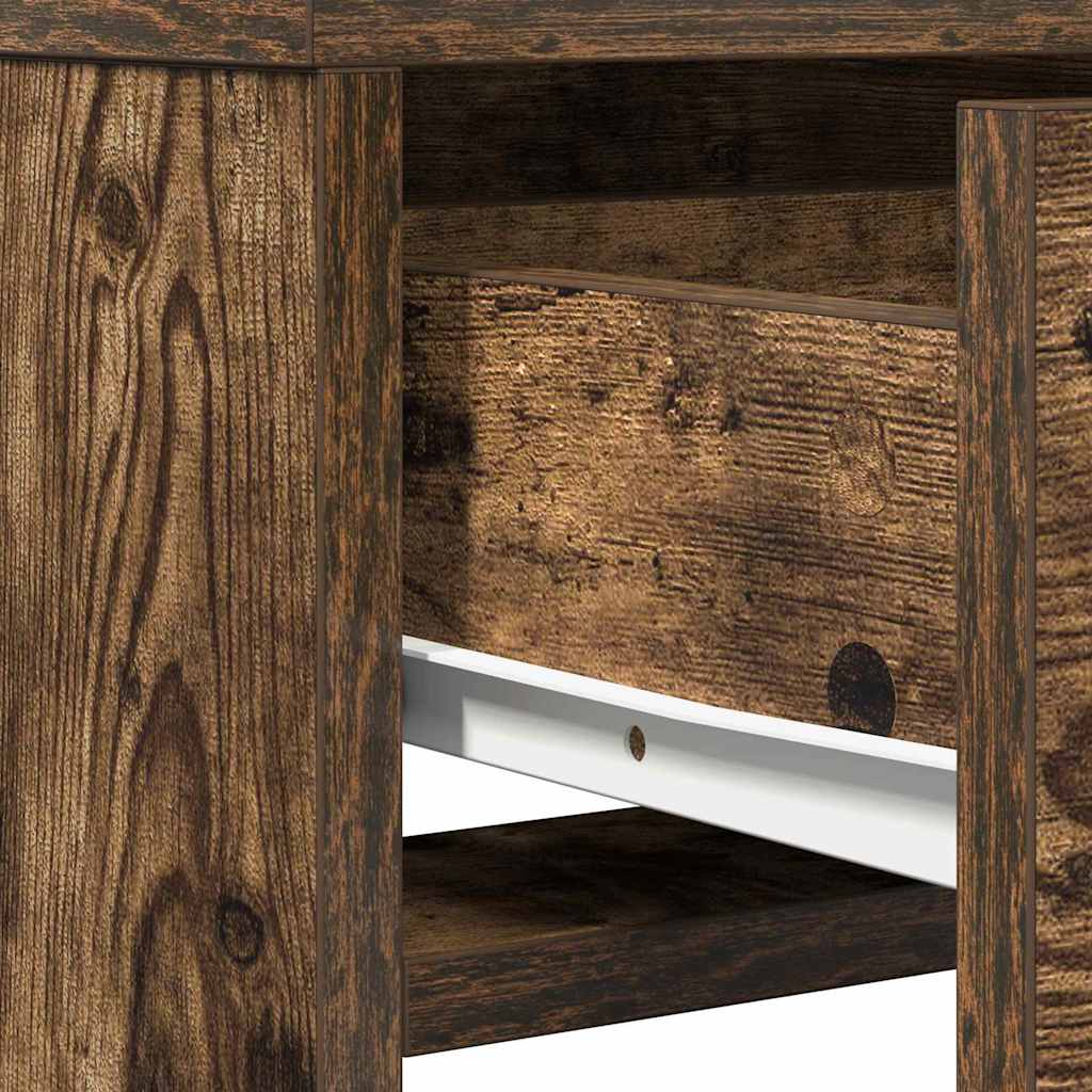 vidaXL Τραπέζι περιποίησης Καπνιστό Δρύς 50 x 41 x 135 εκ