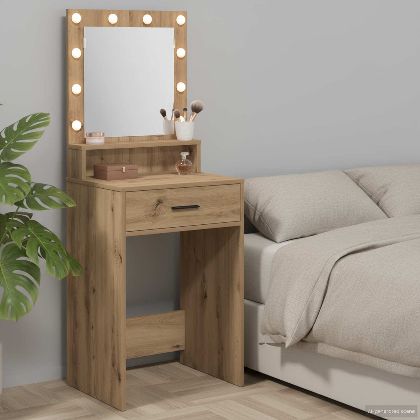 vidaXL Τραπέζι περιποίησης Artisan Oak 50 x 41 x 135 εκ