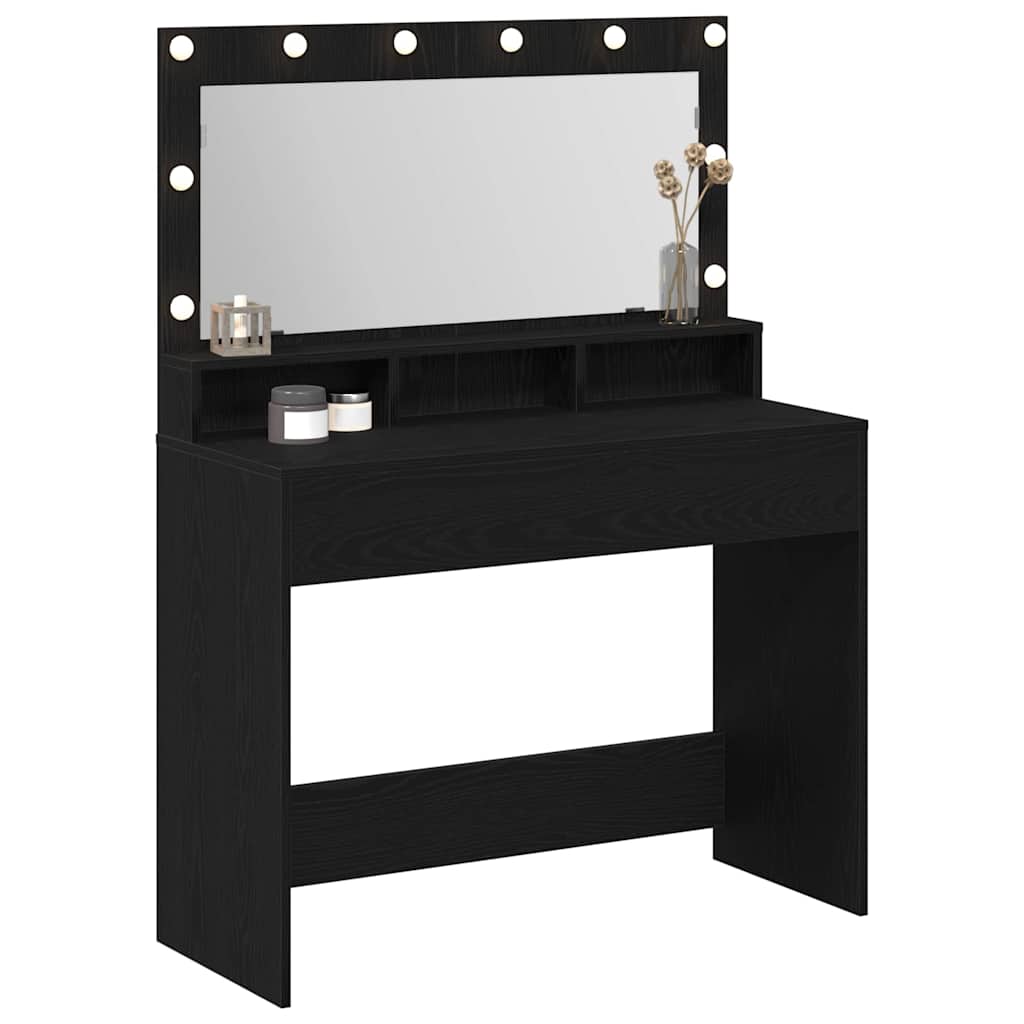 vidaXL Τραπέζι περιποίησης Μαύρη Οξυά 100 x 41 x 135 εκ.
