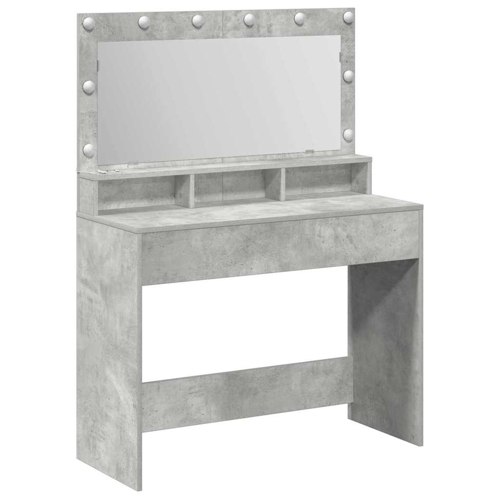 vidaXL Τραπέζι περιποίησης Σκυρόδεμα Γκρι 100 x 41 x 135 εκ.
