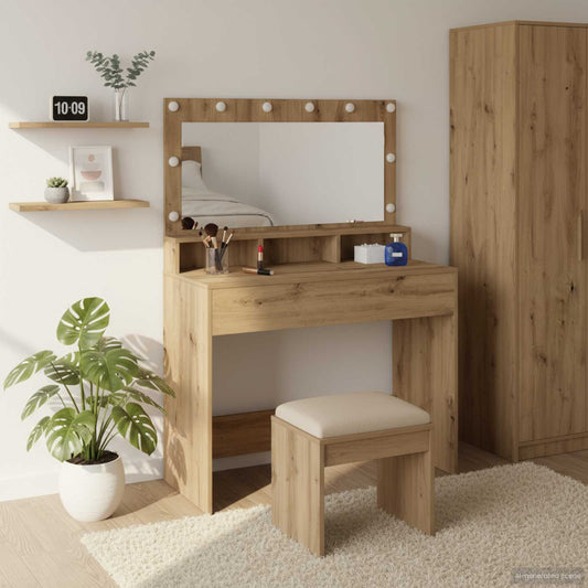 vidaXL Τραπέζι περιποίησης Artisan Oak 100 x 41 x 135 εκ.
