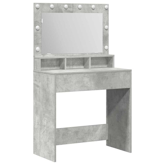 vidaXL Τραπέζι περιποίησης Σκυρόδεμα Γκρι 78,5 x 41 x 135 εκ