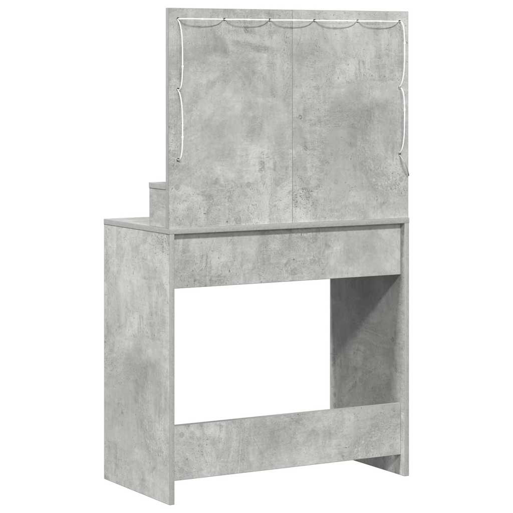 vidaXL Τραπέζι περιποίησης Σκυρόδεμα Γκρι 78,5 x 41 x 135 εκ