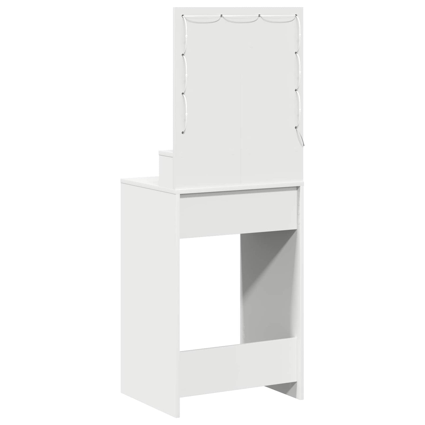 vidaXL Τραπέζι περιποίησης Λευκό 50 x 41 x 135 εκ Επεξεργασμένο Ξύλο