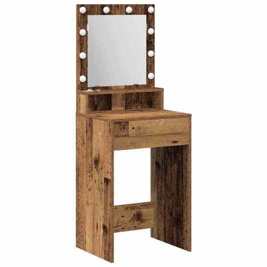 vidaXL Τραπέζι περιποίησης Παλιό ξύλο 50 x 41 x 135 εκ