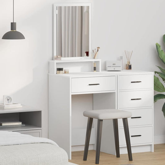 vidaXL Τραπέζι περιποίησης Λευκό 50 x 41 x 140 εκ. Επεξεργασμένο Ξύλο